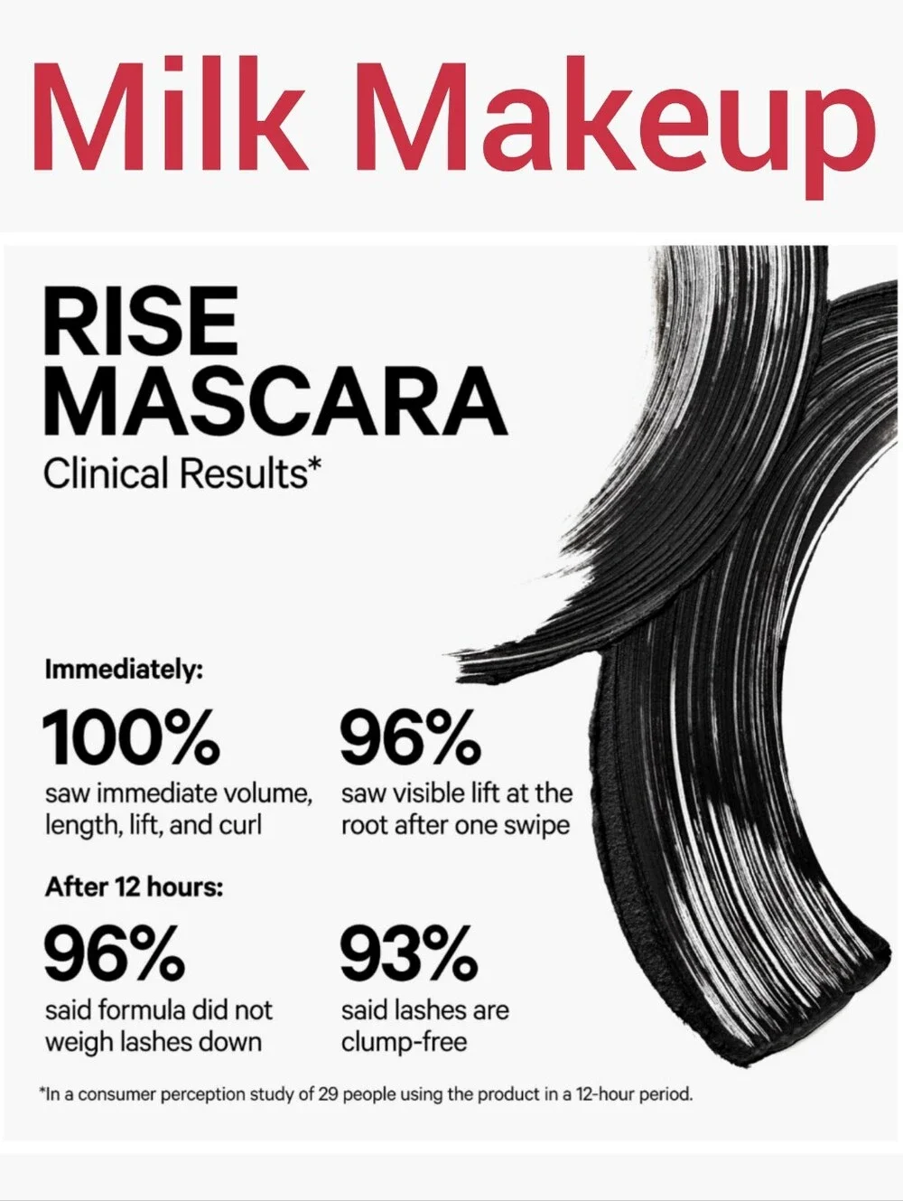 MILK Makeup Rise Mascara - Black